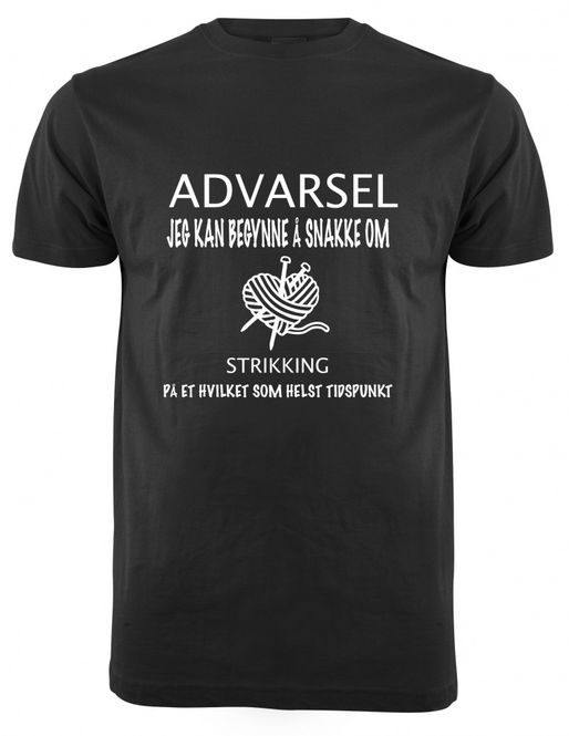 Hovedbilde ADVARSEL STRIKKING T-SKJORTE