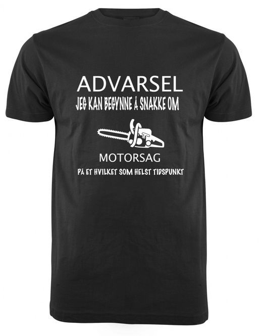 Hovedbilde ADVARSEL MOTORSAG T-SKJORTE