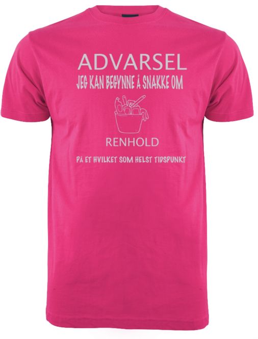 Hovedbilde ADVARSEL RENHOLD T-SKJORTE